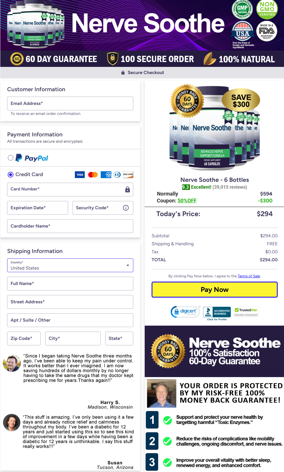 Nerve Soothe - Order